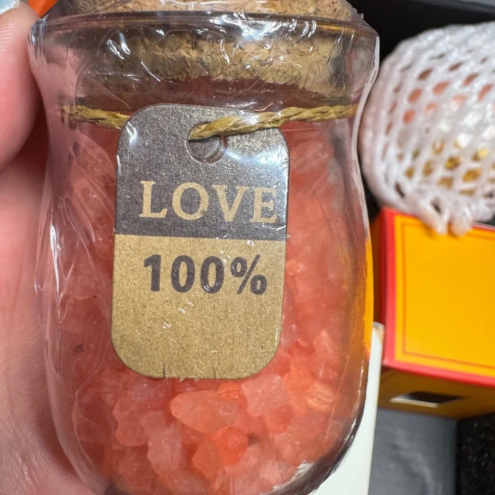 Just For You Gift Set Orange Tumbler Spa Kit Candle Soap Bath Salts Crown Holder
